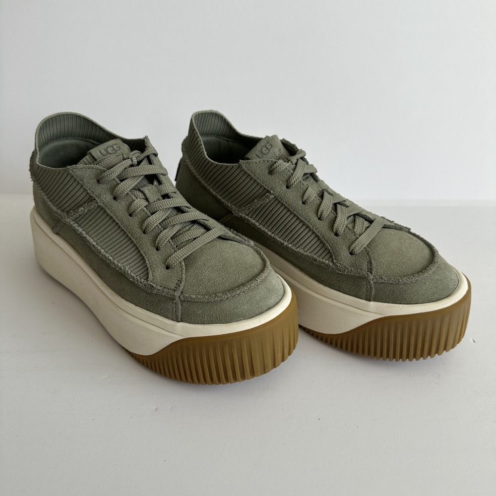UGG Olive Green Platform Sneakers